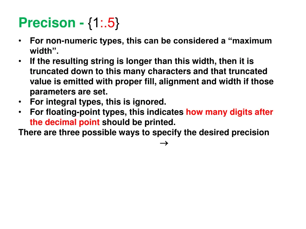 precison 1 5