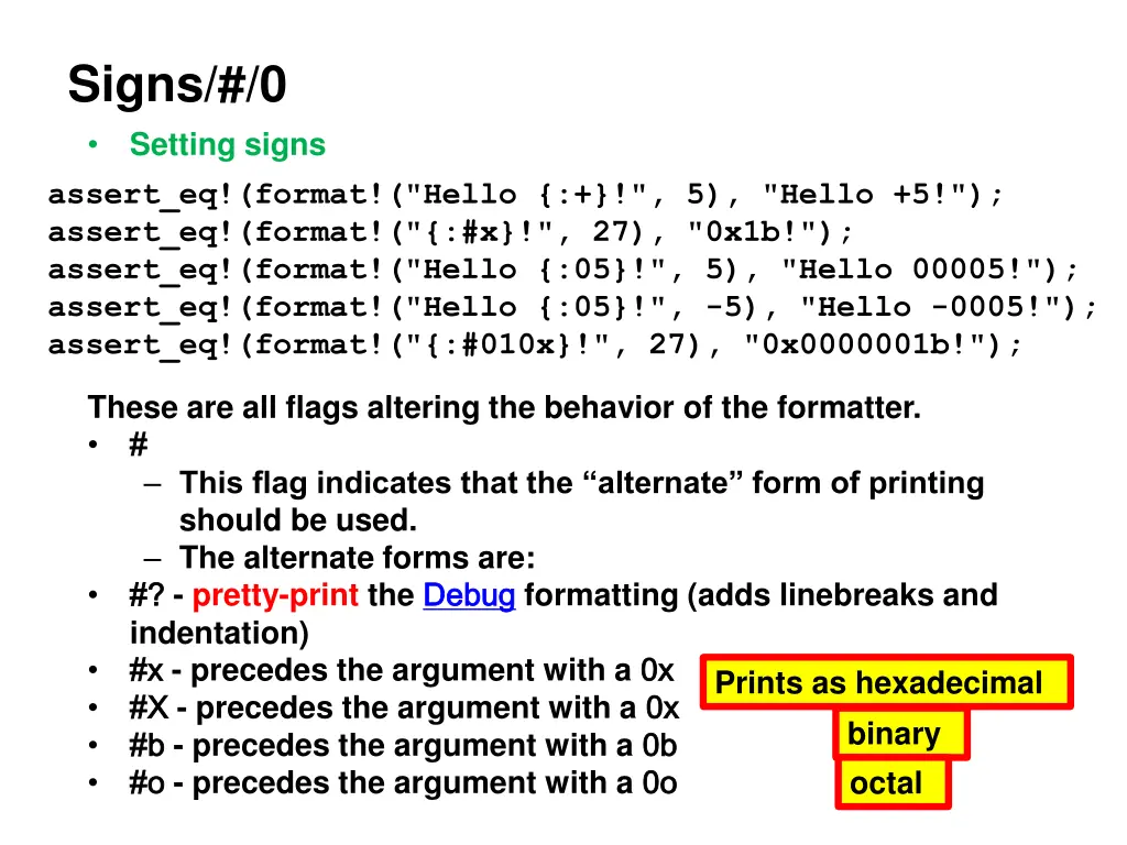 signs 0 setting signs assert eq format hello