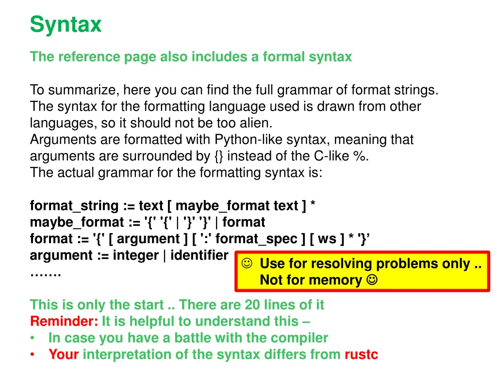 syntax 1