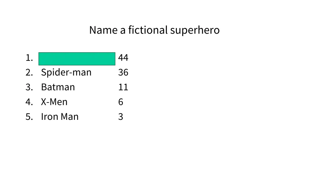 name a fictional superhero 4