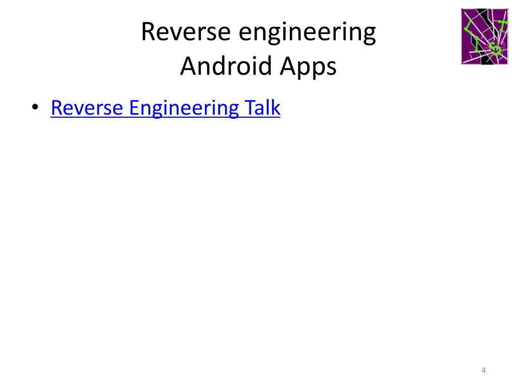 reverse engineering android apps