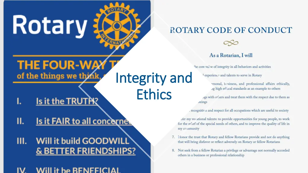 integrity and integrity and ethics ethics
