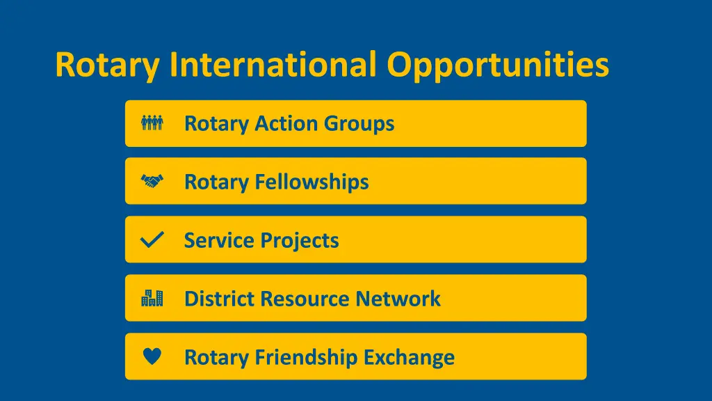 rotary international opportunities