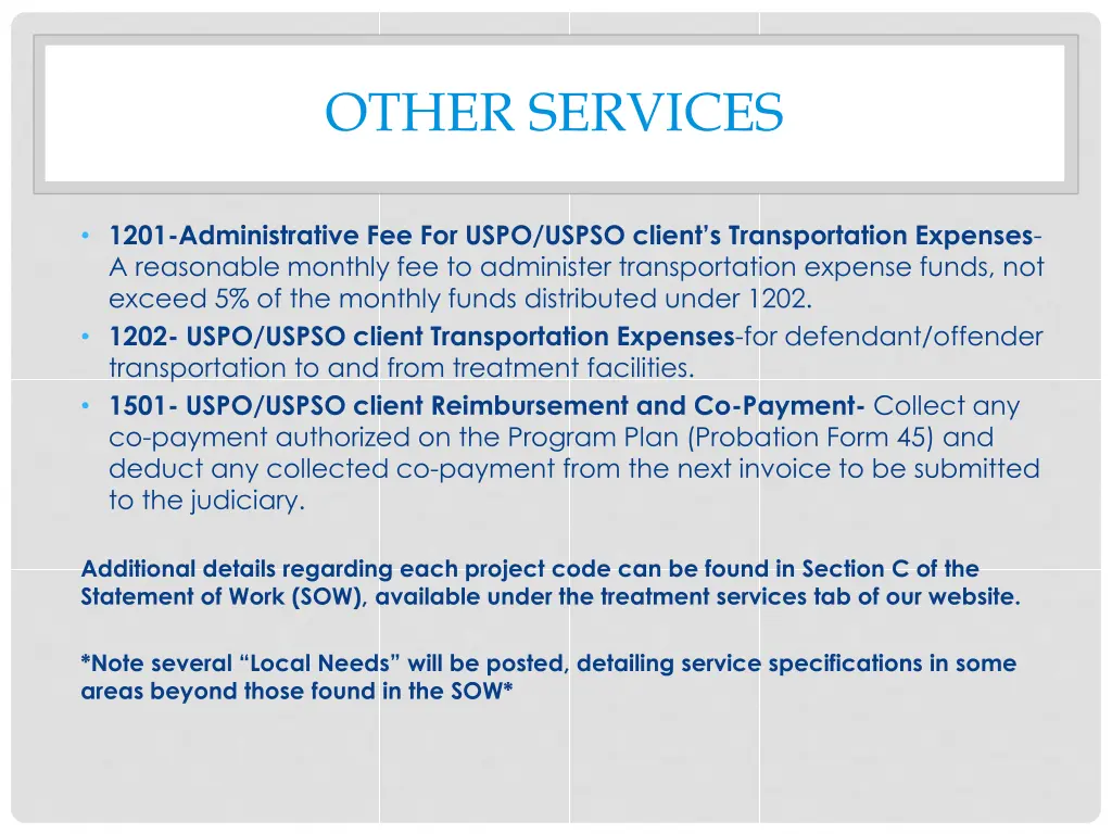 other services
