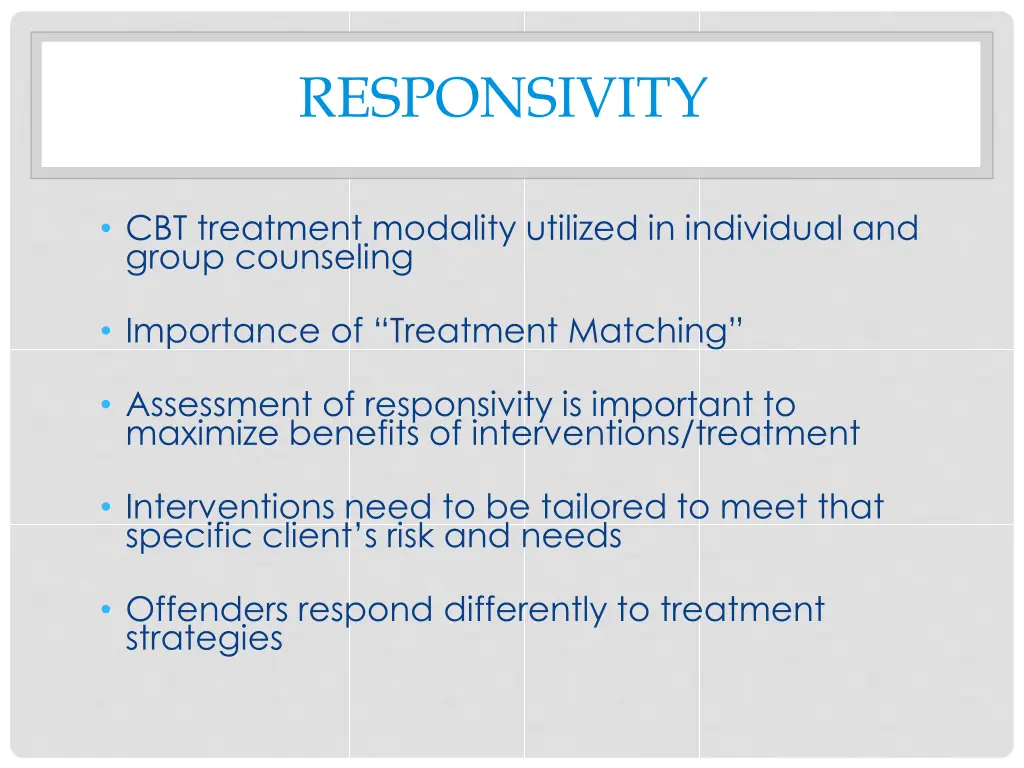 responsivity