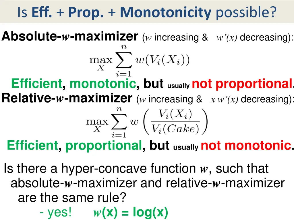 is eff prop monotonicity possible