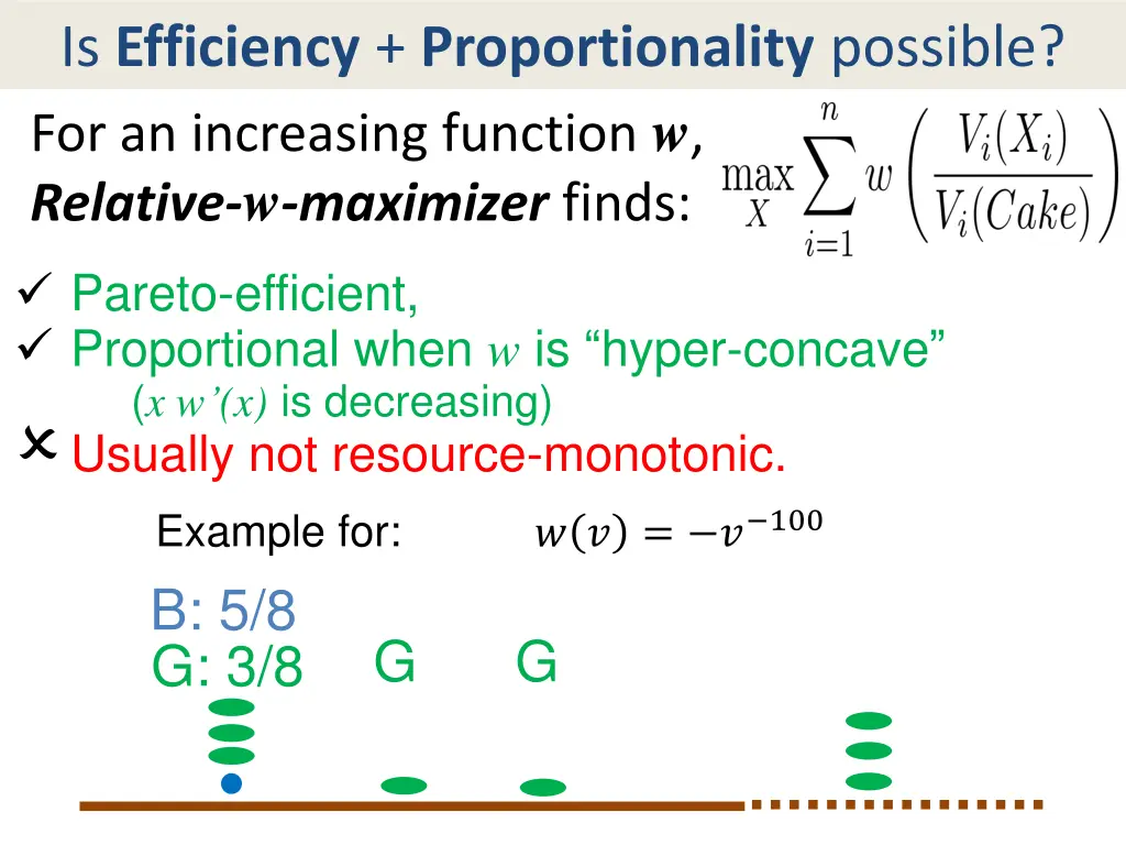 is efficiency proportionality possible