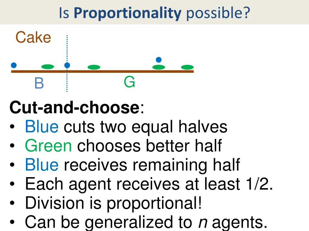 is proportionality possible