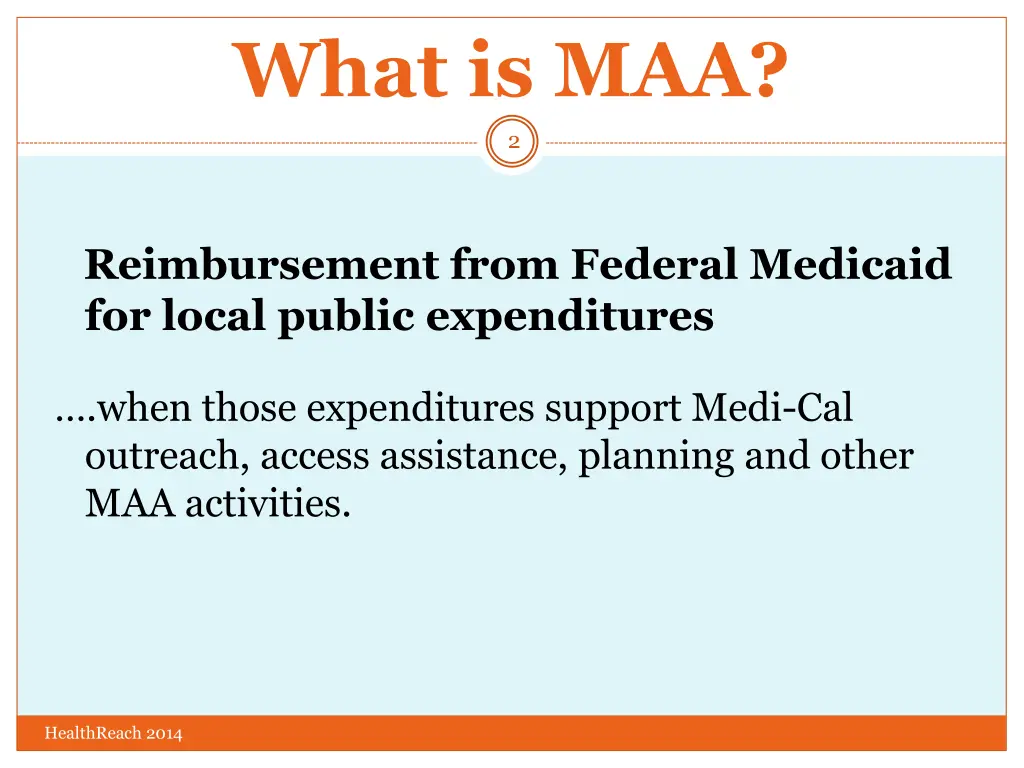 what is maa