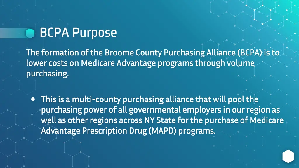 bcpa purpose the formation of the broome county