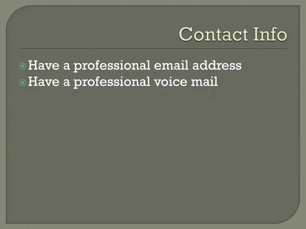 have a professional email address have