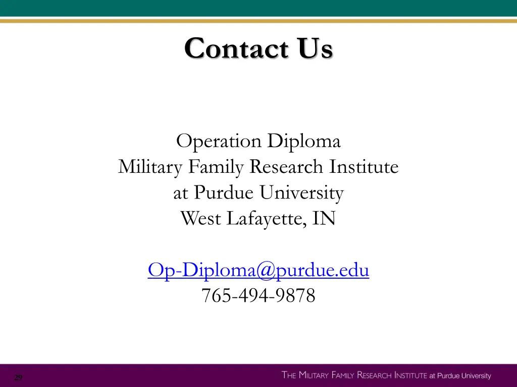 contact us