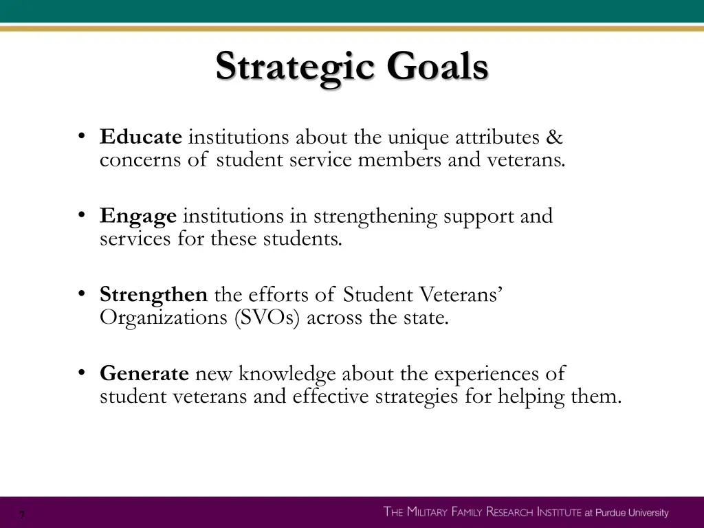 strategic goals