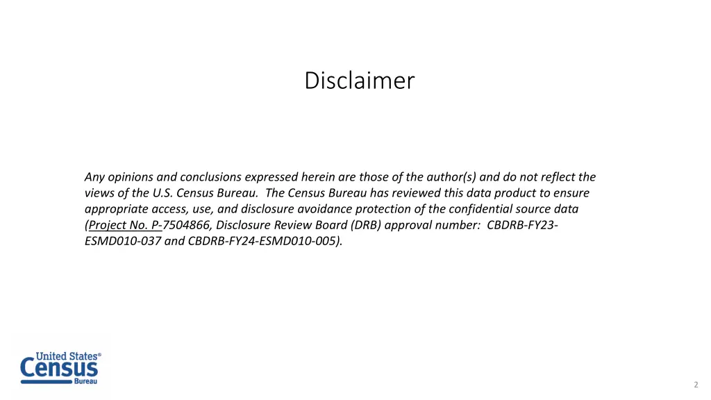 disclaimer
