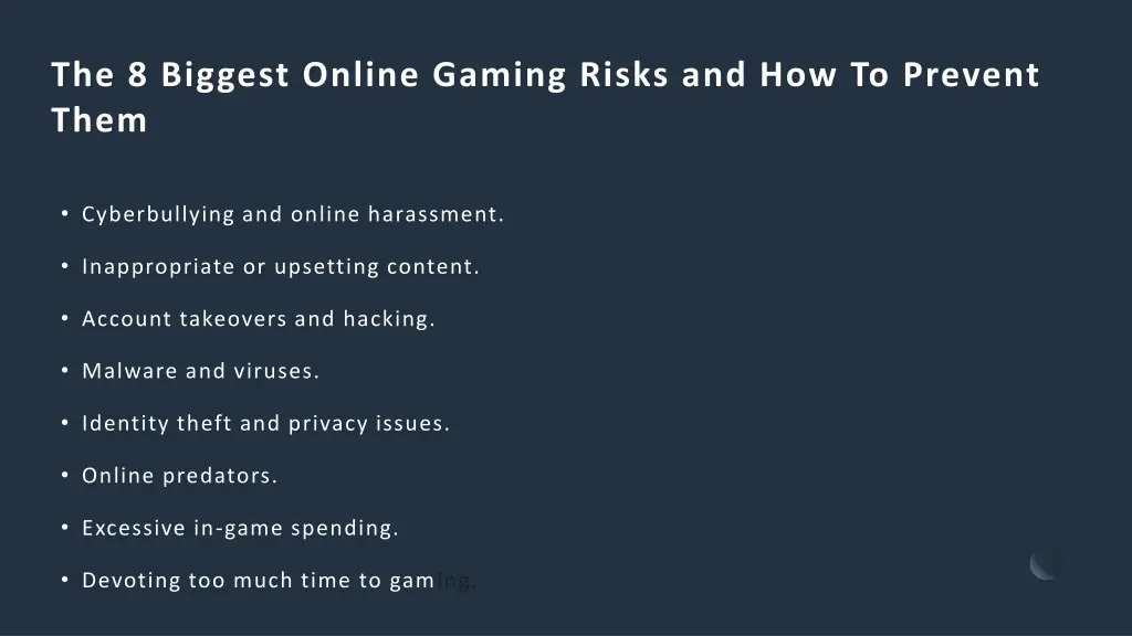 the 8 biggest online gaming risks