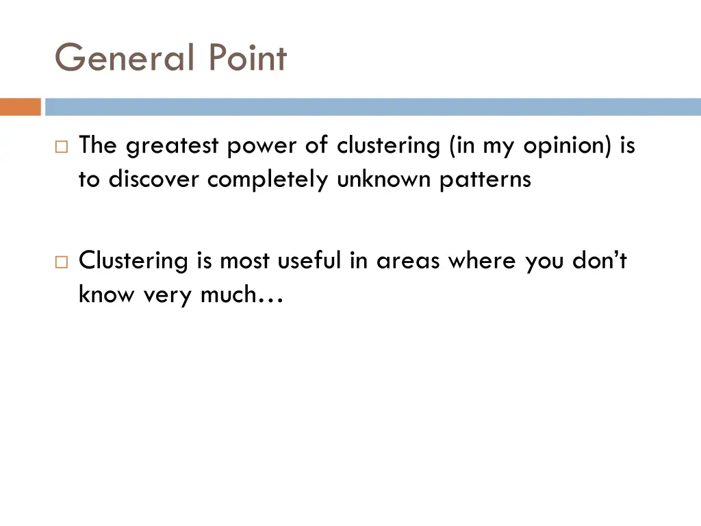 general point 1