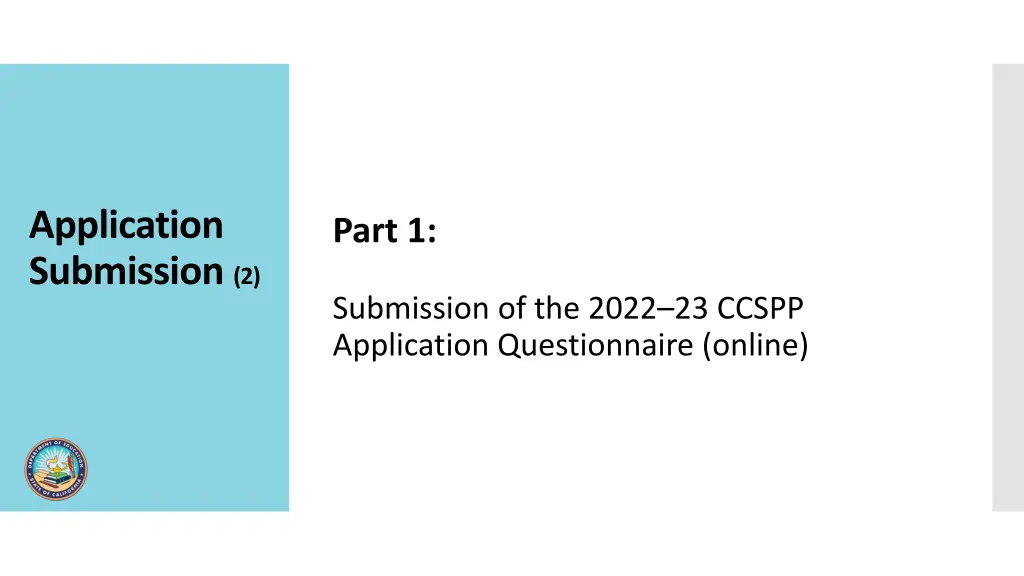 application submission 2