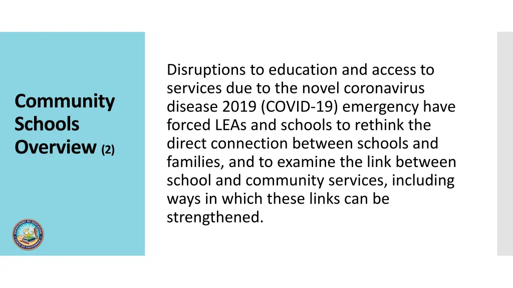 disruptions to education and access to services