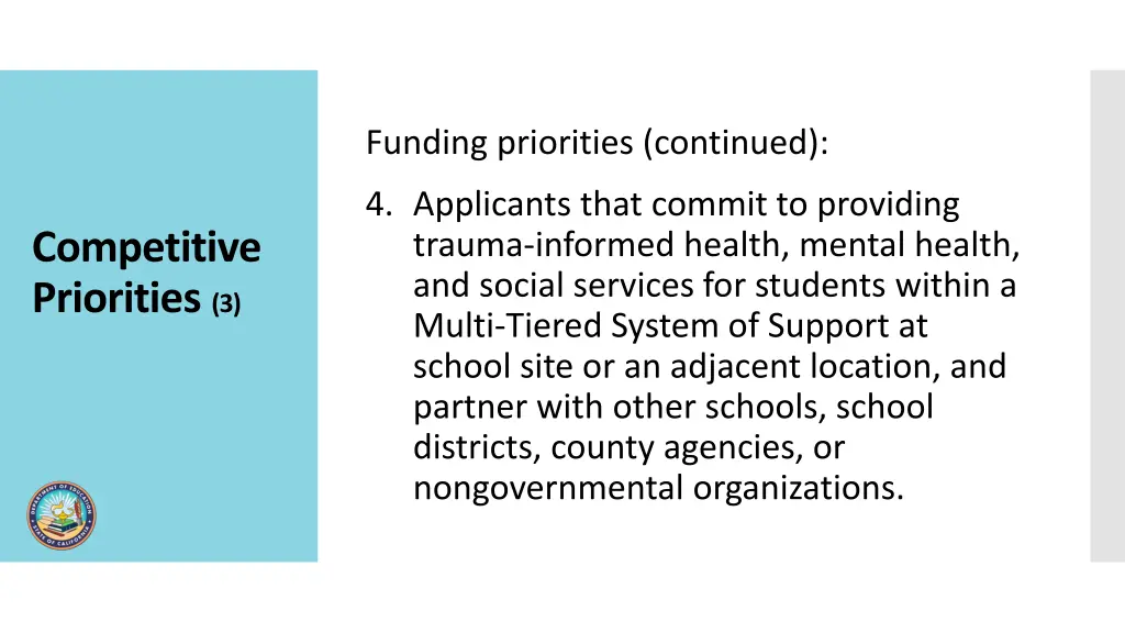 funding priorities continued 1
