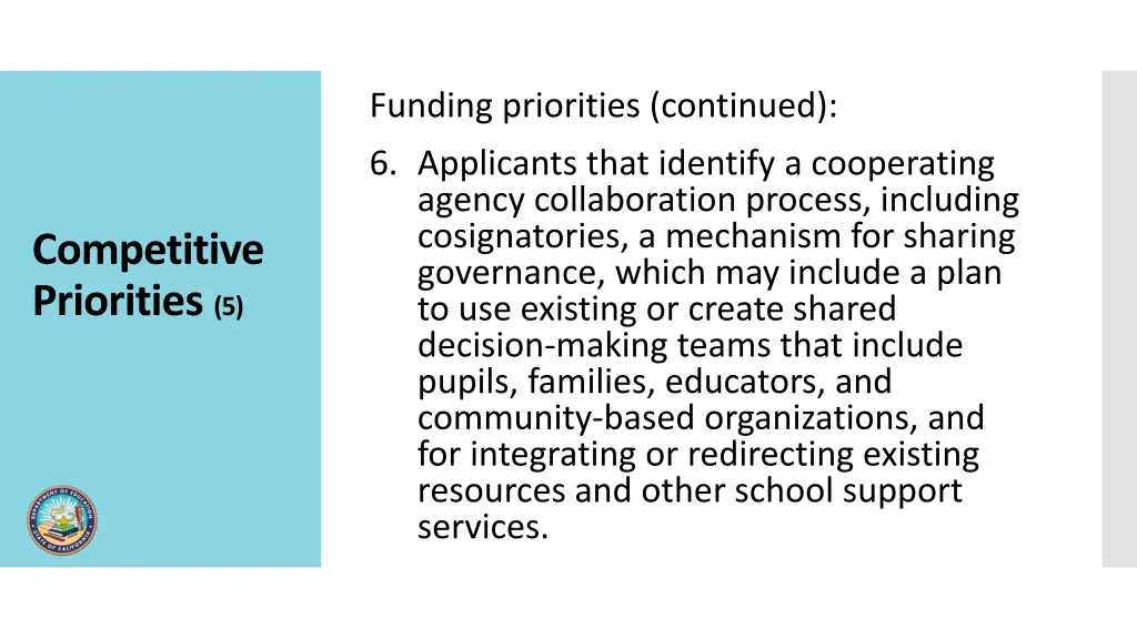 funding priorities continued 3