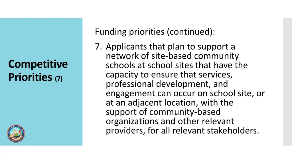 funding priorities continued 4