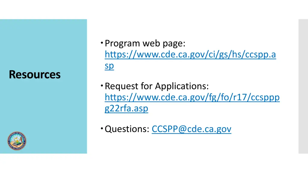 program web page https
