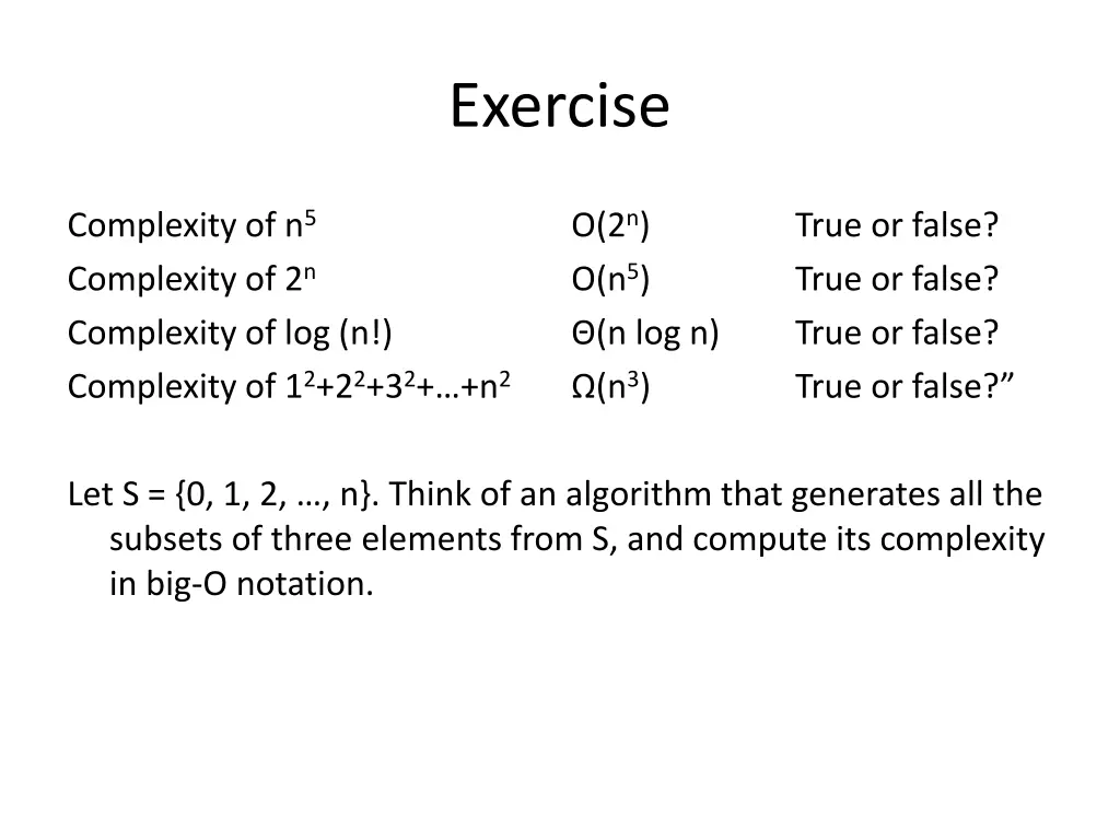 exercise