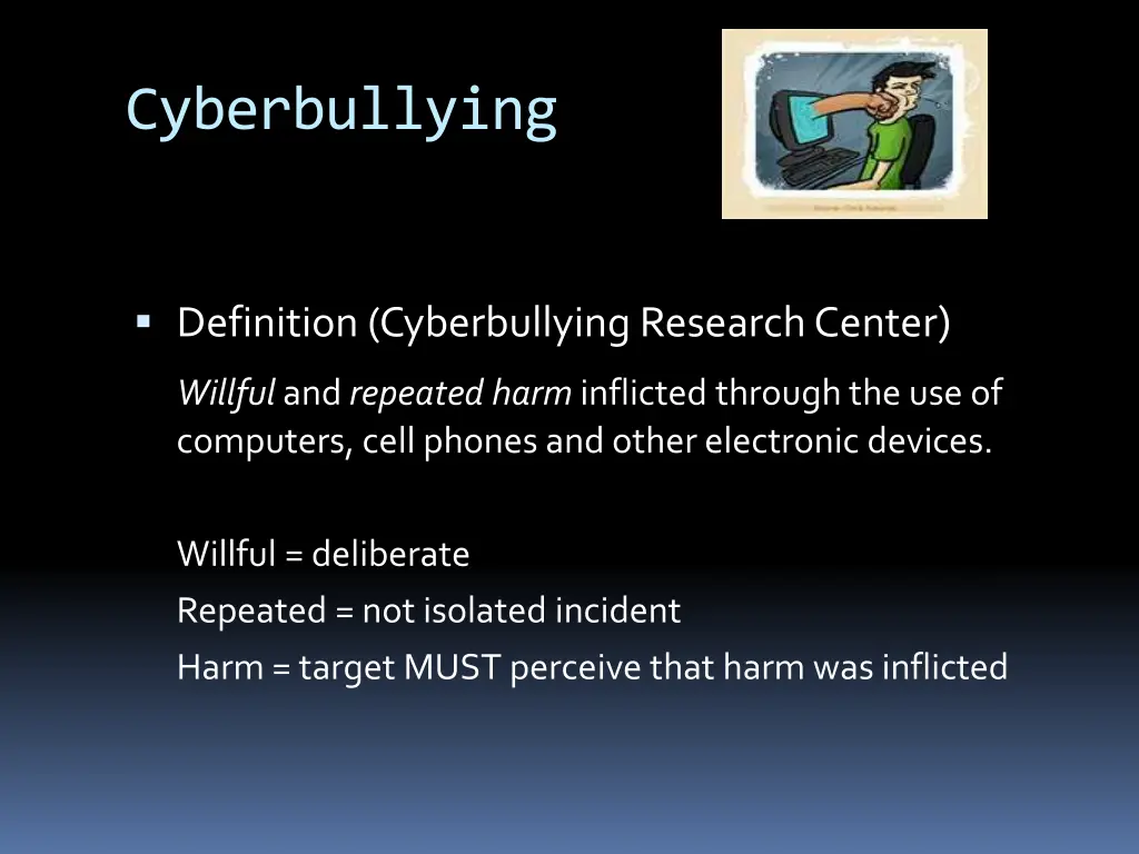 cyberbullying