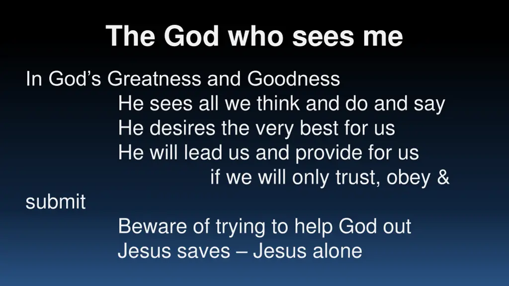 the god who sees me 4