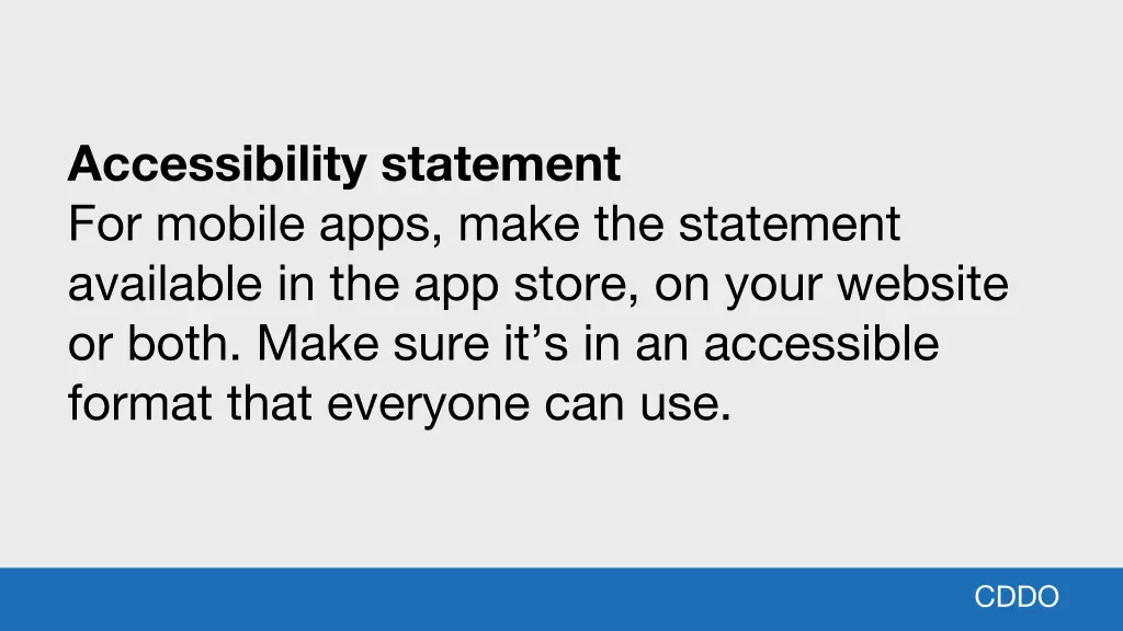 accessibility statement for mobile apps make