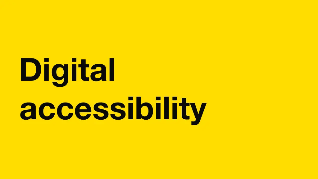 digital accessibility