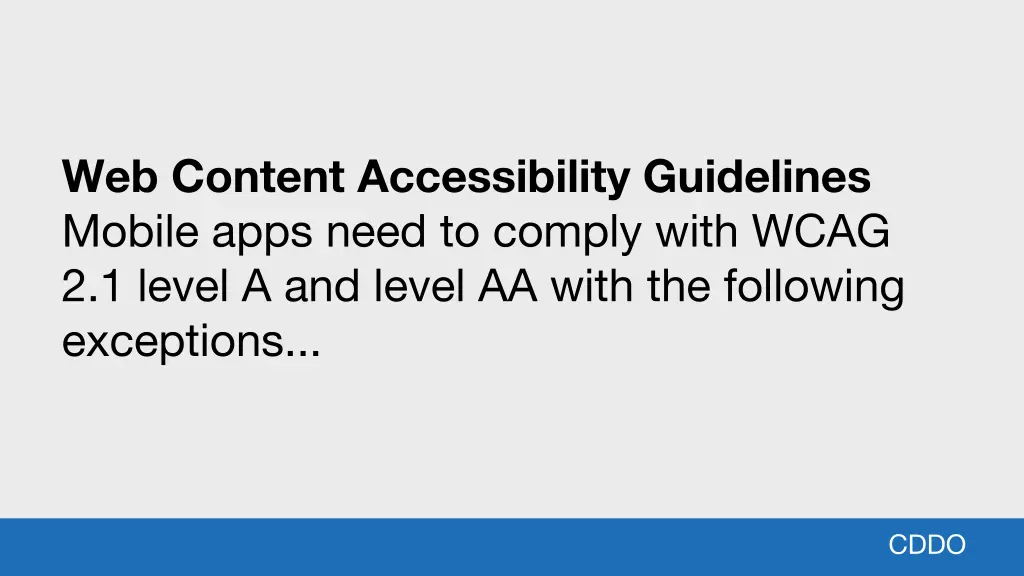 web content accessibility guidelines mobile apps