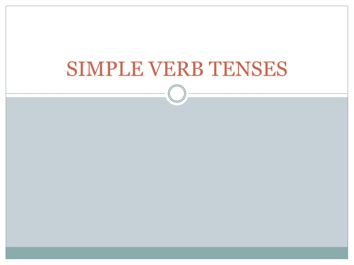 simple verb tenses