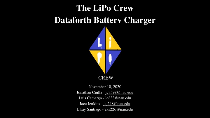 the lipo crew dataforth battery charger