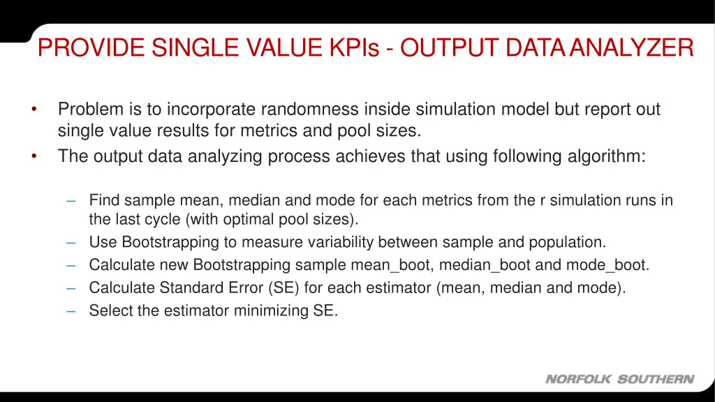 provide single value kpis output data analyzer