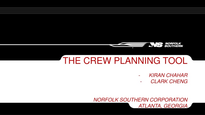 the crew planning tool