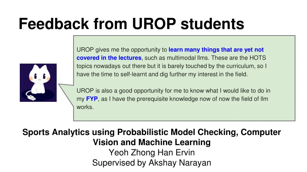 feedback from urop students 4