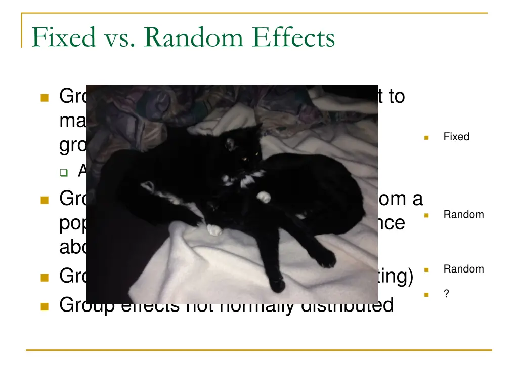 fixed vs random effects