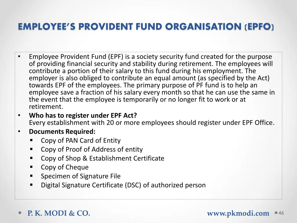 employee s provident fund organisation epfo
