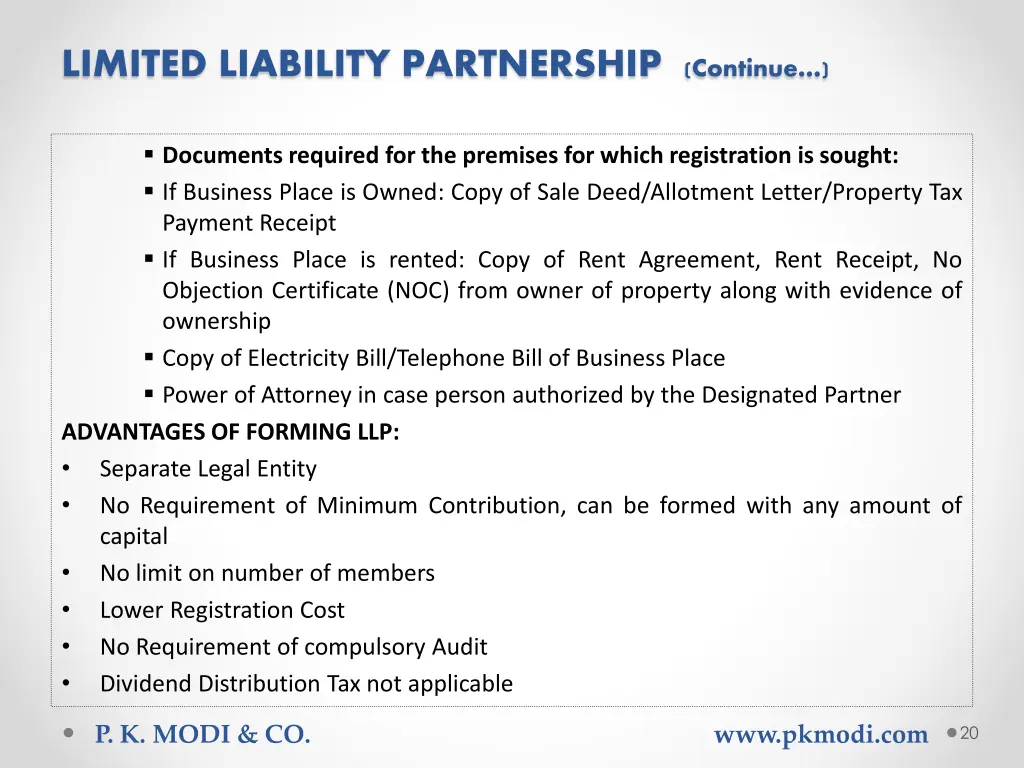 limited liability partnership continue 3