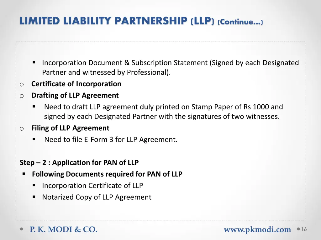 limited liability partnership llp continue 1