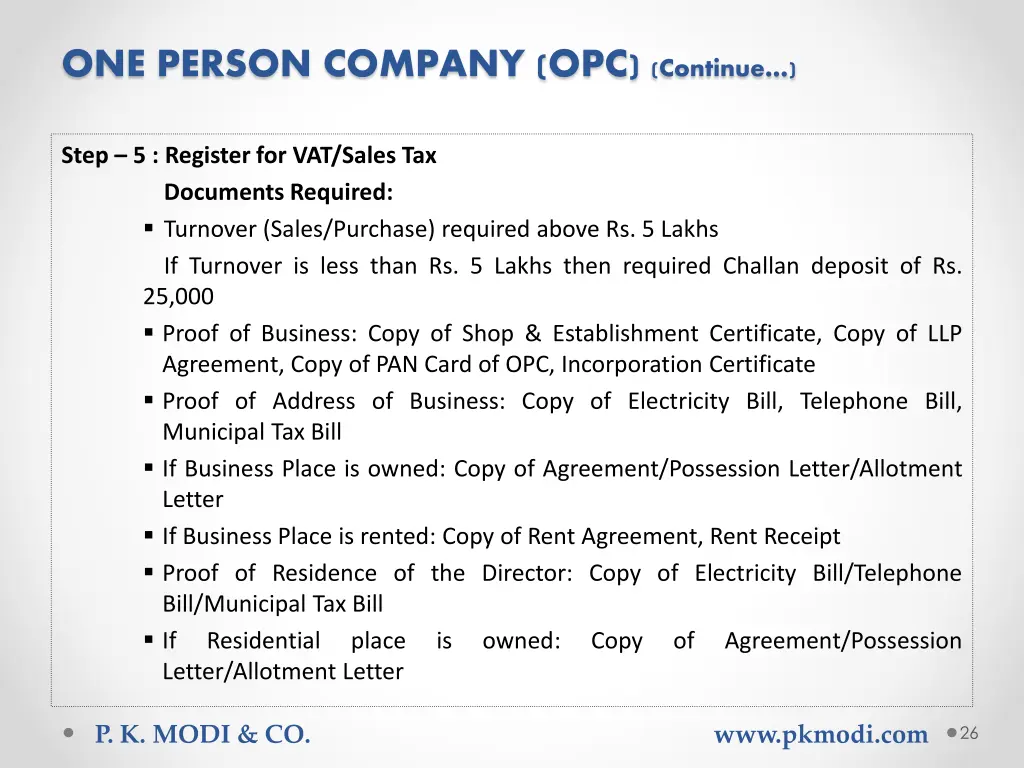 one person company opc continue 4