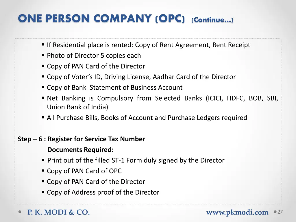 one person company opc continue 5