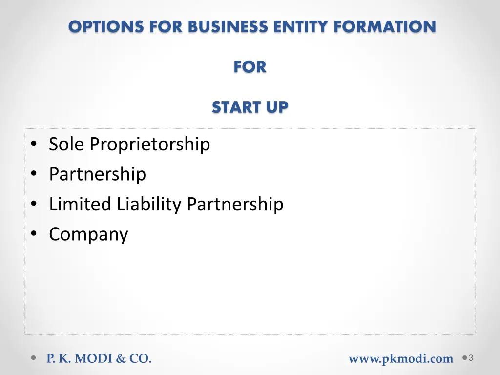 options for business entity formation