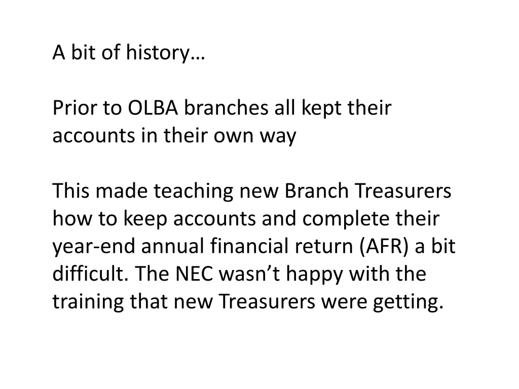 a bit of history