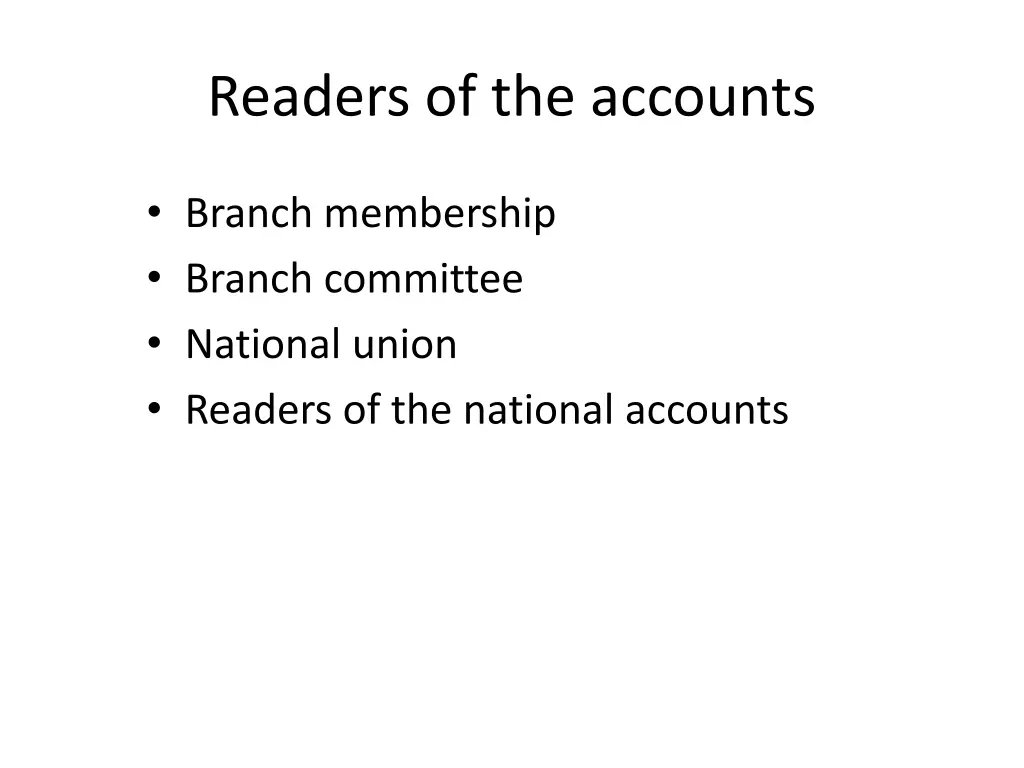 readers of the accounts 3