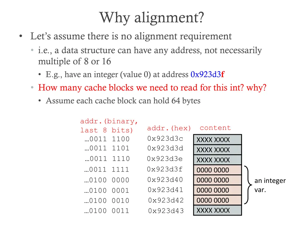 why alignment