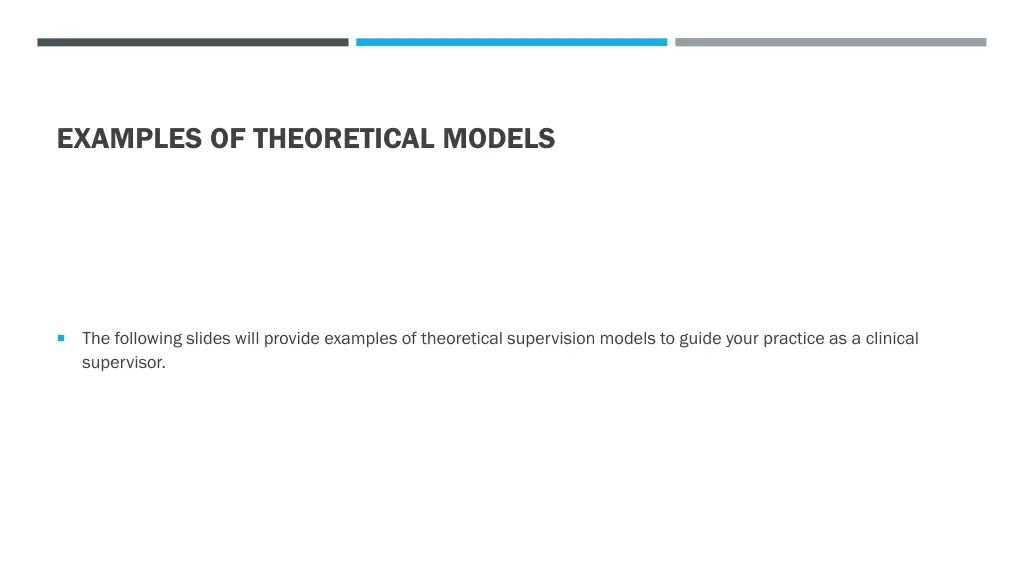 examples of theoretical models