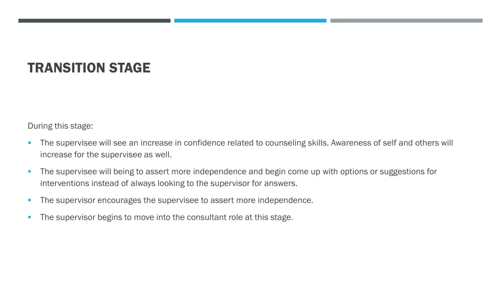 transition stage