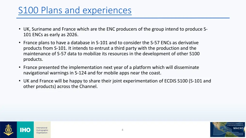 s100 plans and experiences